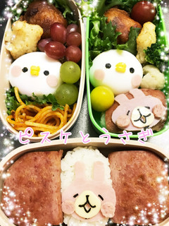カナヘイ ピスケとうさぎのキャラ弁-レシピのメイン写真