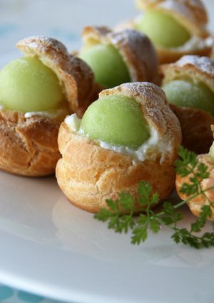 シュークリーム（メロン）-レシピのメイン写真