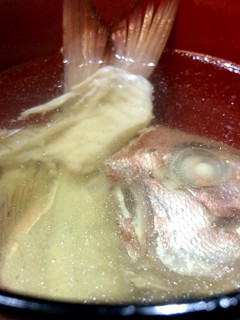 鯛のあらを使ったあっさりすまし汁-レシピのメイン写真