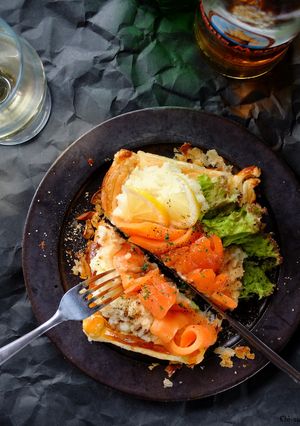 優雅な軽食☆スモークサーモンパイ！-レシピのメイン写真