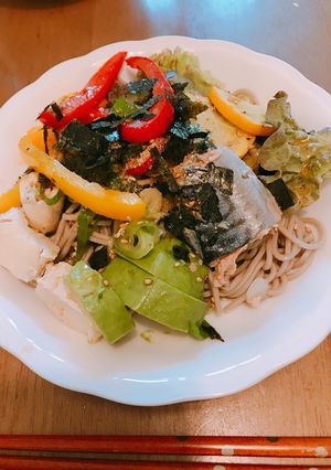 なんでものっけて蕎麦サラダ！！-レシピのメイン写真