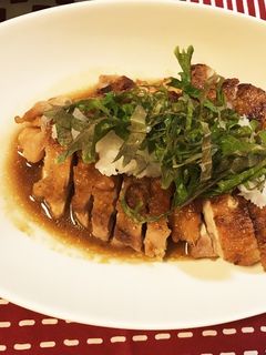 さっぱり!鶏モモ照り焼き梅しそおろし♡-レシピのメイン写真