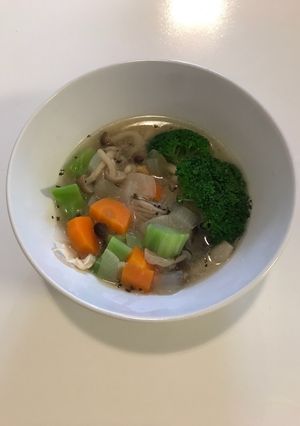 夏バテ防止 生姜と野菜のコンソメスープ-レシピのメイン写真