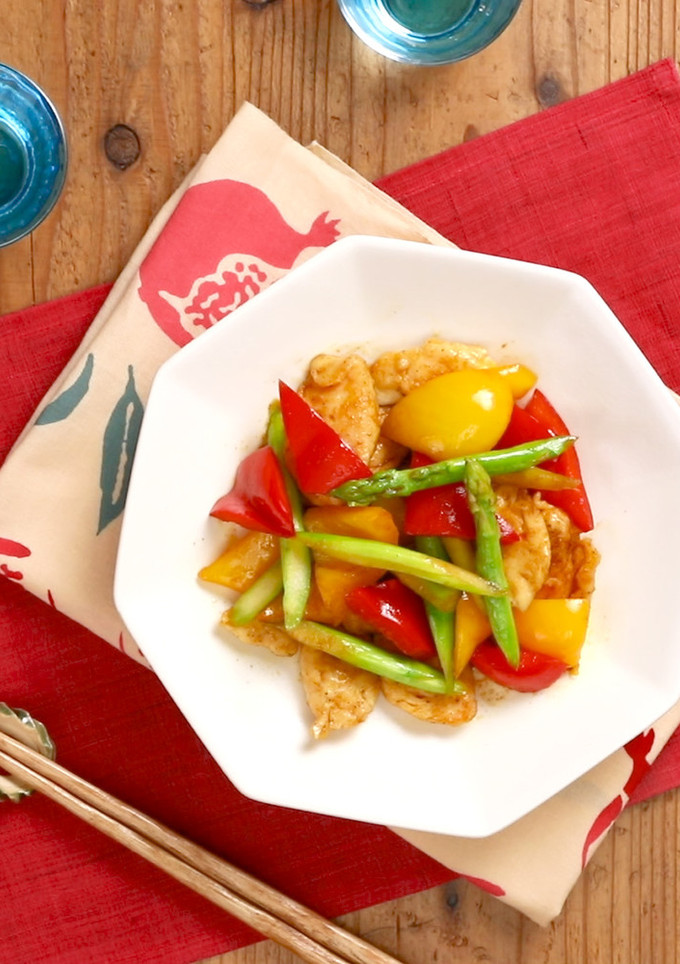 ささみと彩り野菜のスパイシー☆カレー炒め-レシピのメイン写真