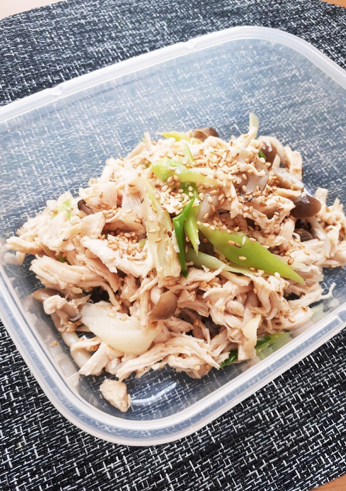 にんにく風味★むね肉と白ネギの中華和え★-レシピのメイン写真