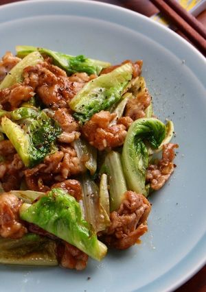 豚肉とレタスのオイスター炒め-レシピのメイン写真