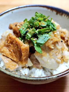 豚バラと稲荷の大根おろし丼-レシピのメイン写真