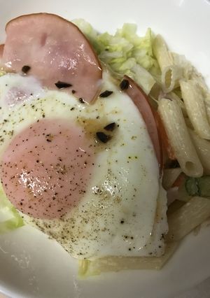 ハムエッグでベジボウル-レシピのメイン写真