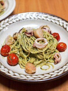大葉入りイカのジェノベーゼパスタ-レシピのメイン写真