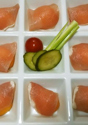 びわの生ハム巻-レシピのメイン写真