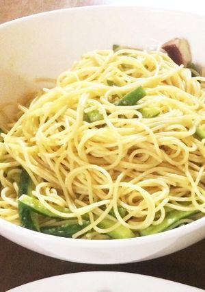 たことアボカド、きゅうりの柚子胡椒パスタ-レシピのメイン写真