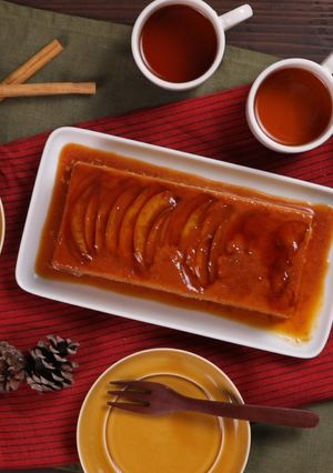 紅茶風味♪なめらかりんごプリン-レシピのメイン写真