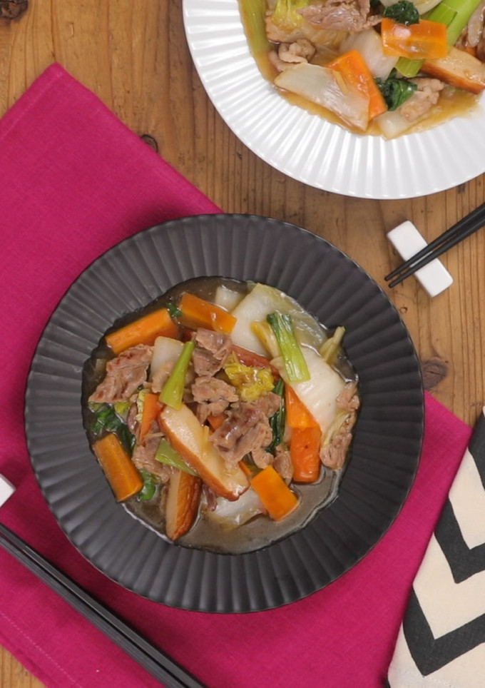白菜と豚肉の中華あんかけ炒め-レシピのメイン写真