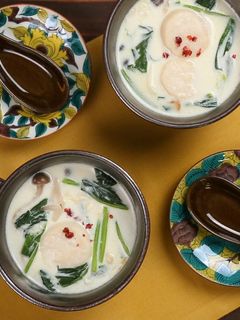ほうれん草と帆立のミルクスープ-レシピのメイン写真