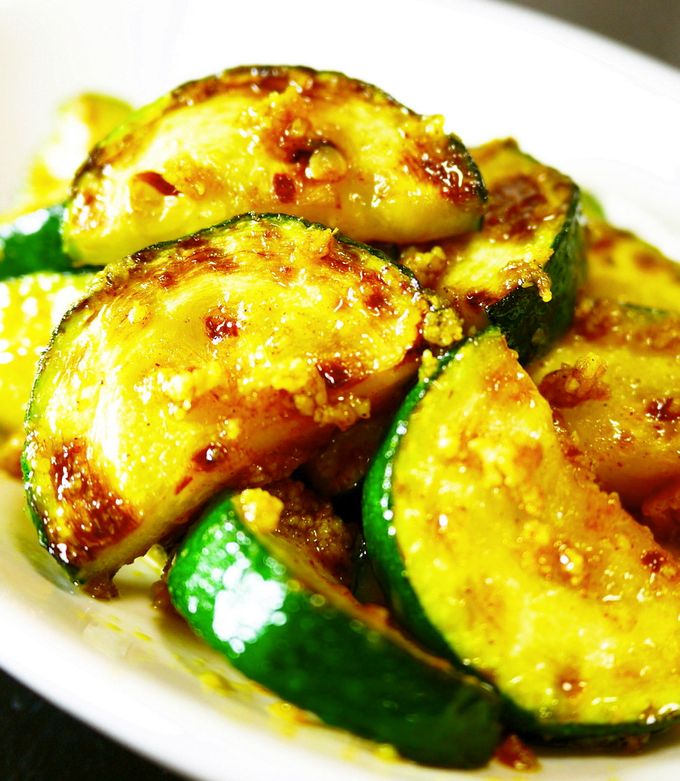 無限☆ズッキーニ！カレーチーズ焼き。 by ほっこり～の