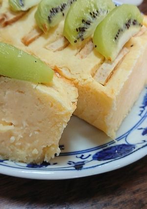 アップルチーズケーキ with キウイ-レシピのメイン写真