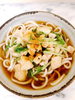☆鶏の治部煮風うどん-レシピのメイン写真