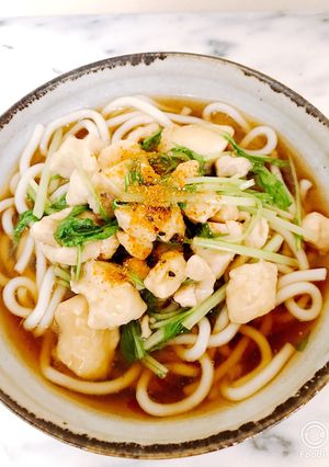 ☆鶏の治部煮風うどん-レシピのメイン写真