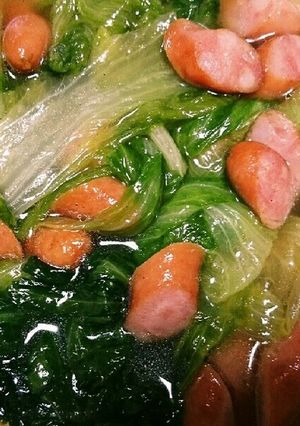 ウインナーとレタスの炒め物-レシピのメイン写真