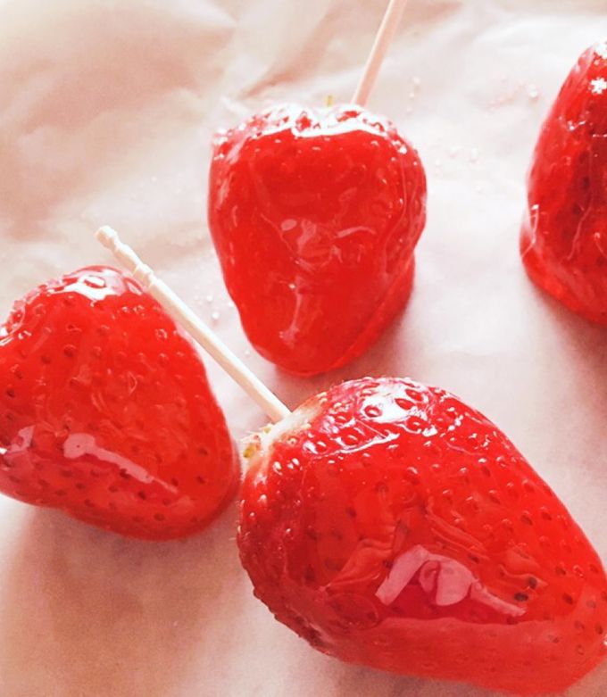 いちご飴 by cocona 【クックパッド】 簡単おいしいみんなのレシピが