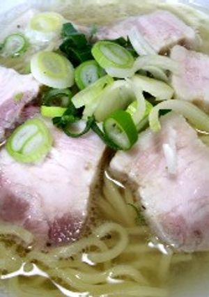 茹で豚スープの塩ラーメン-レシピのメイン写真