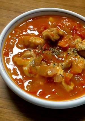 鳥もも肉のトマト煮込み-レシピのメイン写真