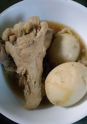 手羽元とゆで玉子のめんつゆ煮-レシピのメイン写真