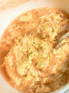 簡単!白菜卵スープ-レシピのメイン写真