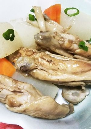 鶏肉 手羽と大根のコーラ煮☆-レシピのメイン写真