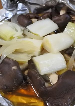霜降りひらたけの簡単ホイル焼き-レシピのメイン写真