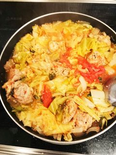 豚肉とキャベツのトマト煮込み-レシピのメイン写真