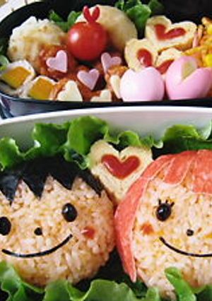 ハートのウズラ(キャラ弁)-レシピのメイン写真