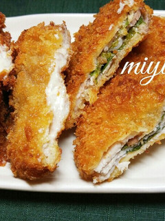 チーズと梅しそのミルフィーユカツ♪-レシピのメイン写真