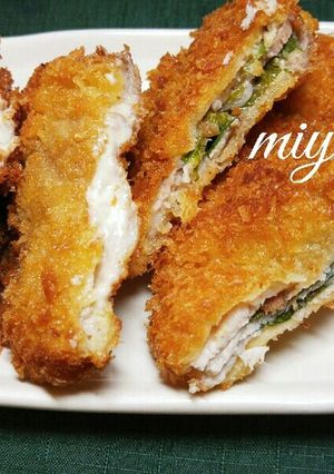 チーズと梅しそのミルフィーユカツ♪-レシピのメイン写真