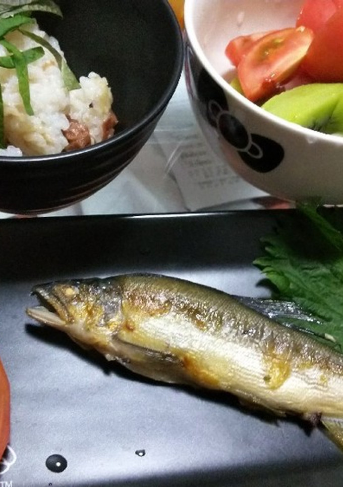 糖尿食 鮎の塩焼き&きんぴらごぼう-レシピのメイン写真