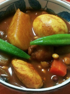 お豆ごろごろ&おからボールのカレースープ-レシピのメイン写真