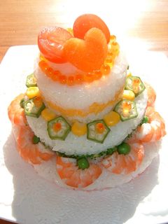 お寿司の3段ケーキ☆-レシピのメイン写真