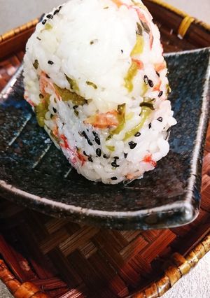高菜桜エビお結び-レシピのメイン写真