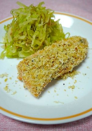 簡単！揚げない焼かない☆銀鮭パン粉焼き-レシピのメイン写真