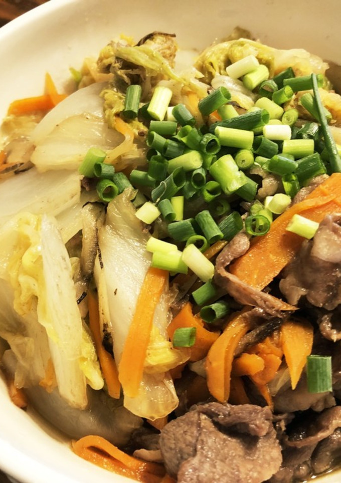 牛肉と白菜のすき焼き風-レシピのメイン写真