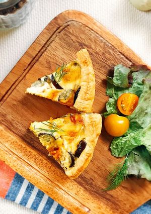 なすとかぼちゃのキッシュ-レシピのメイン写真