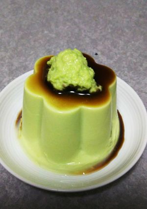 ずんだプリン-レシピのメイン写真