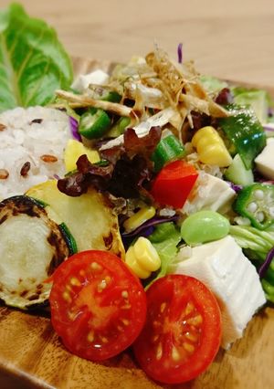夏野菜と豆腐のベジボウル-レシピのメイン写真
