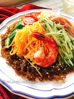 もずくを麺代わりに低糖質冷やし中華-レシピのメイン写真