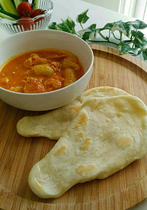 バターチキンカレー&フライパン発酵無ナン-レシピのメイン写真