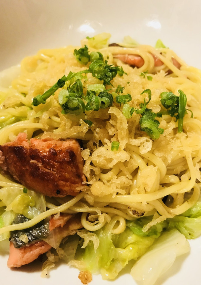 鮭とレタスのしょうゆ焼きそば-レシピのメイン写真