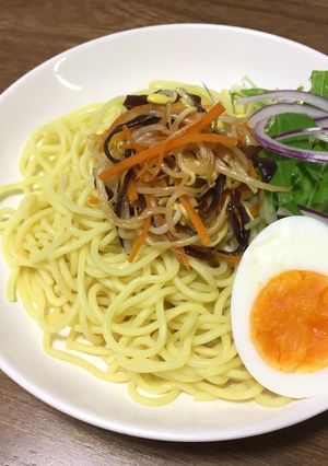もやしのナムルと食べる サラダつけ麺-レシピのメイン写真