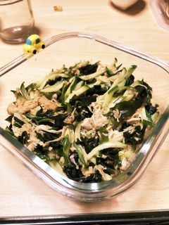 きゅうりとわかめのツナ炒め-レシピのメイン写真