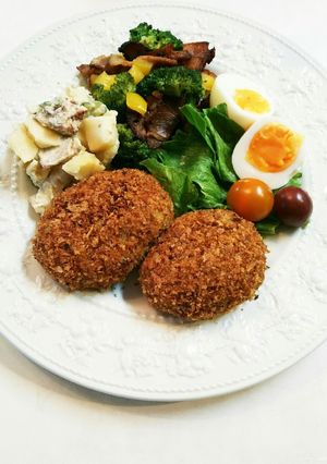 お弁当用 揚げないカレーコロッケ-レシピのメイン写真