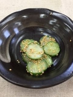 きゅうりのごま和え(透析食)-レシピのメイン写真